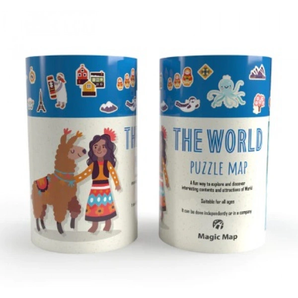 PUZZLE PIKTO MAPE WORLD MAGIC MAP		