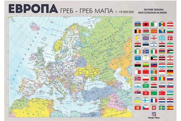 GREB-GREB MAPA EVROPE MAGIC MAP		
