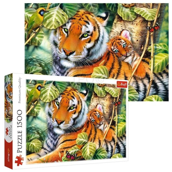 PUZZLE 1500 TREFL TWO TIGERS 26159