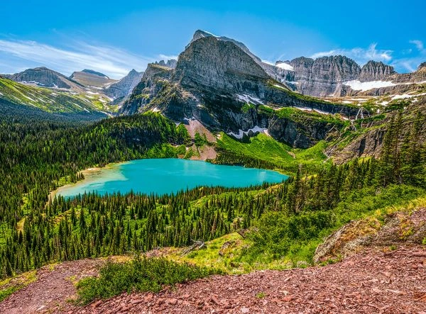 PUZZLE 3000 CASTOR GRINELL LAKE GLACIER NATIONAL PARK USA  C-300716-2