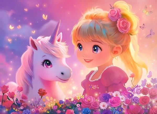 PUZZLE 100 CASTOR PRINCESS WITH UNICORN  B-111299