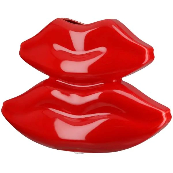 VAZA GILDE MOUTH RED 8X20.5X16 CM 61372