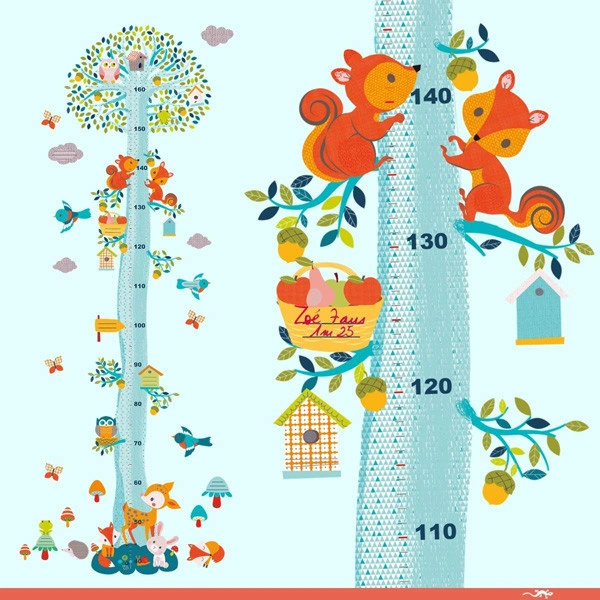 POSTER ZA MJERENJE VISINE DJECO ŠUMSKI PRIJATELJI