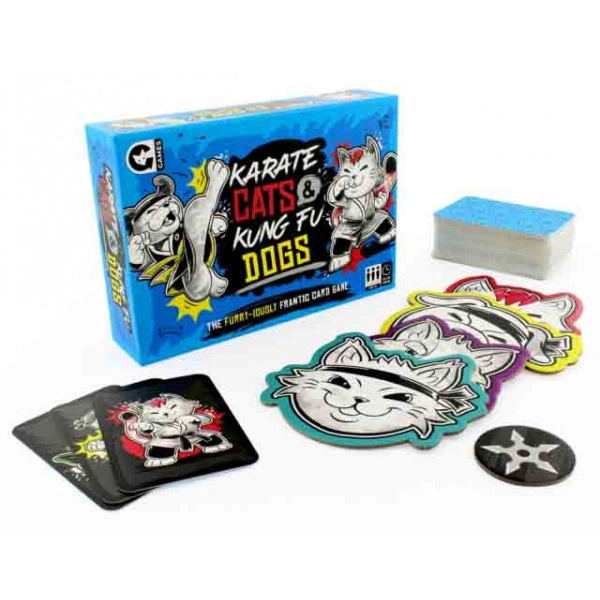 DRUŠTVENA IGRA KARATE CATS AND KUNG FU DOGS PROFESSOR PUZZLE