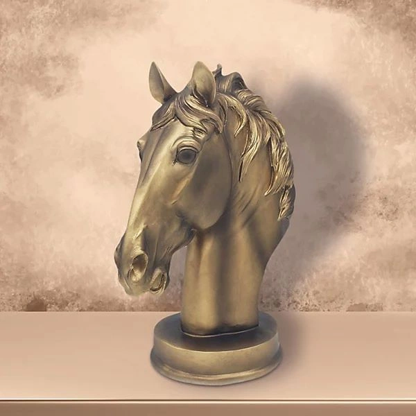 UKRASNA FIGURA LESSER BRONZED HORSE BUST LP74479