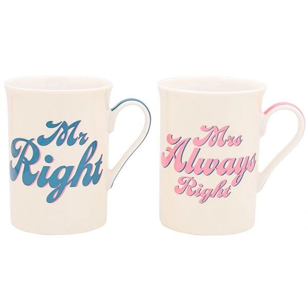 ŠOLJE SET LESSER MR RIGHT&MRS ALWAYS RIGHT LP96797 2/1