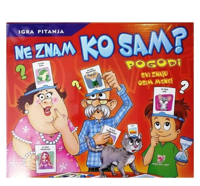 DRUŠTVENA IGRA NE ZNAM KO SAM MEGAPLAST