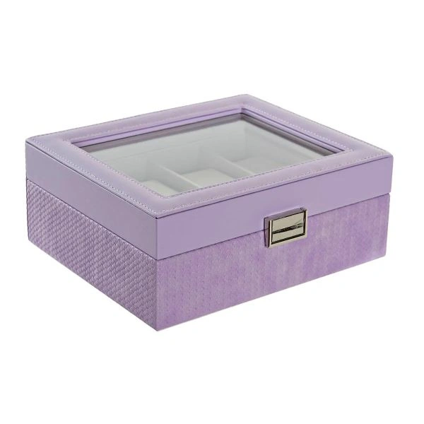 KUTIJA ZA SATOVE ITEM 23X20X9 8 WATCHES LILAC LD-185988