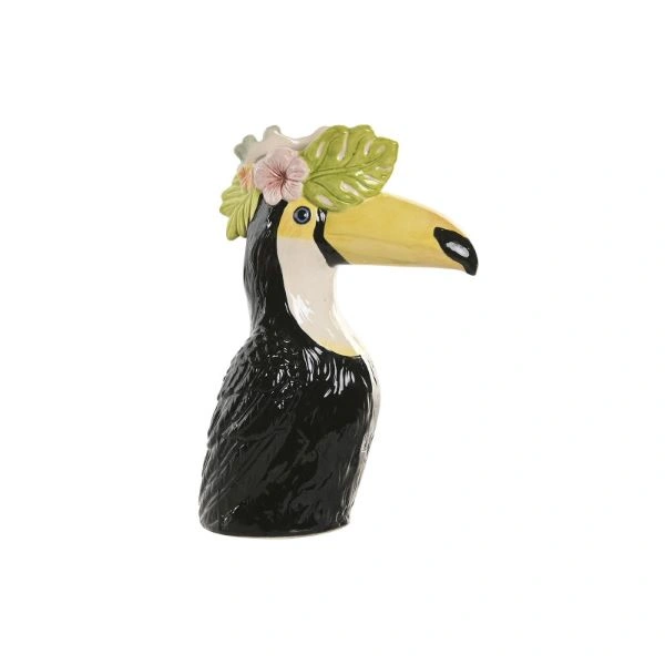 VAZA ITEM CERAMIC 19X10X25 TOUCAN BLACK JR-222302