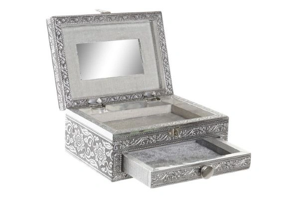 KUTIJA ZA NAKIT ITEM 17,5X12,5X8,5 SILVER JO-222358