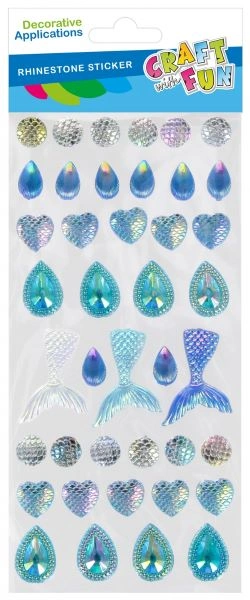STIKERI KRISTALI EURO-TRADE MERMAID MIX 567265