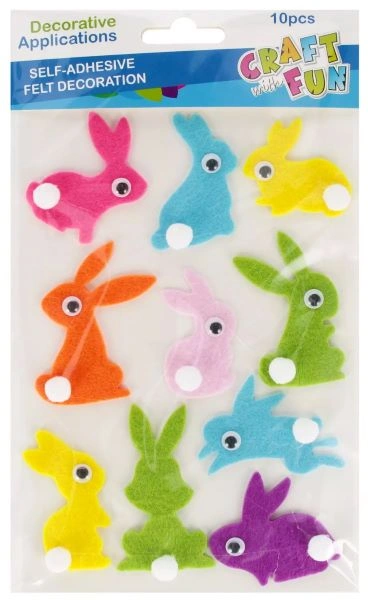 STIKERI OD FILCA EURO-TRADE RABBIT 10PCS 554228