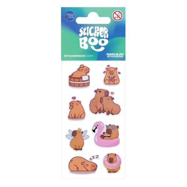 STIKERI EURO-TRADE 6,6X18CM CAPYBARA 572110