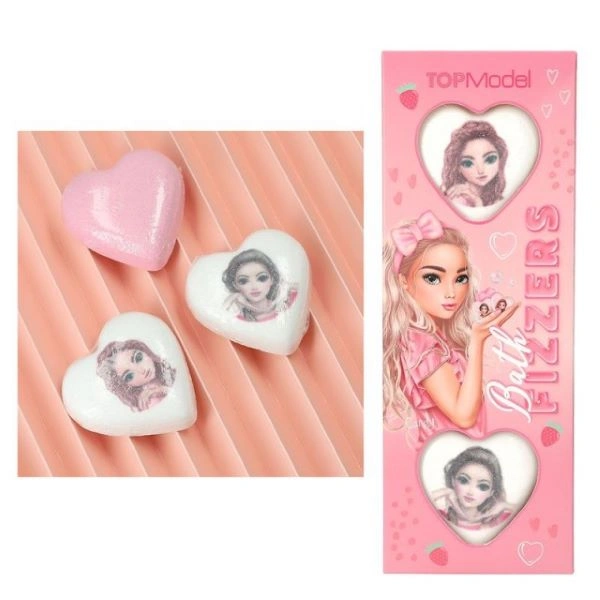 TM - KUGLE ZA KUPANJE U OBLIKU SRCA SA PRINTOM BEAUTY AND ME 4 16/1
