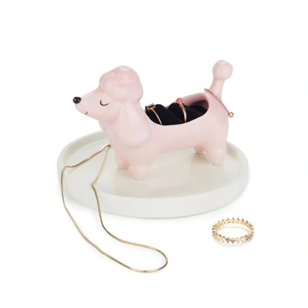 DRŽAČ ZA PRSTENJE BALVI POODLE PINK 28221