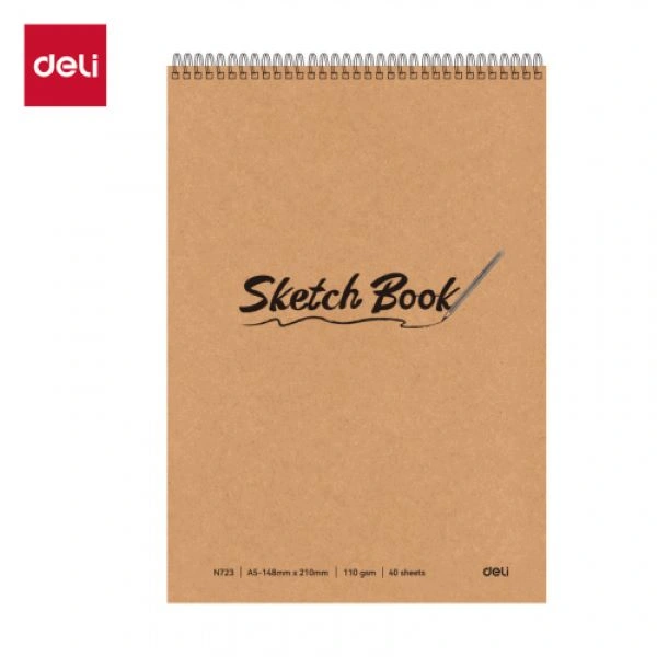 BLOK ZA CRTANJE A5 40L 110G SPIRALA DELI SKETCH BOOK EN723