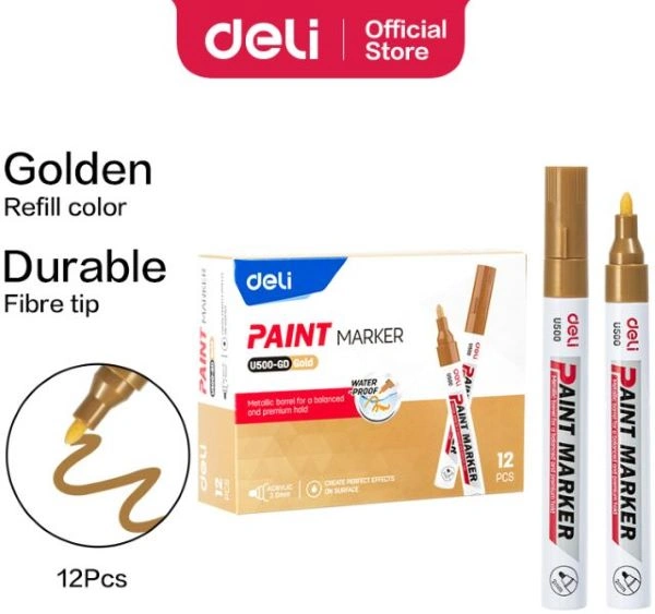 MARKER DELI ZLATNI MEDIUM EU500-GD