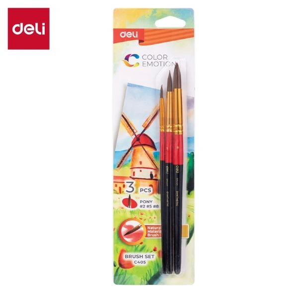 ČETKICE ZA SLIKANJE OKRUGLE DELI PONIJEVA DLAKA EC405 1/3