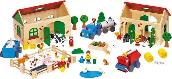 IGRAČKA DRVENA FARMA GOKI 58598