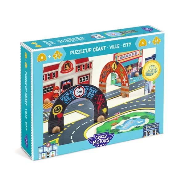 PUZZLE POLICIJA, BOLNICA, VATROGASCI DJECO 28+6PCS DJ05499