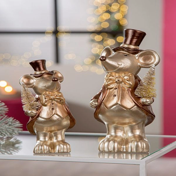 NOVOGODIŠNJA FIGURA GILDE MOUSE 9.3X11X24 CM 63884