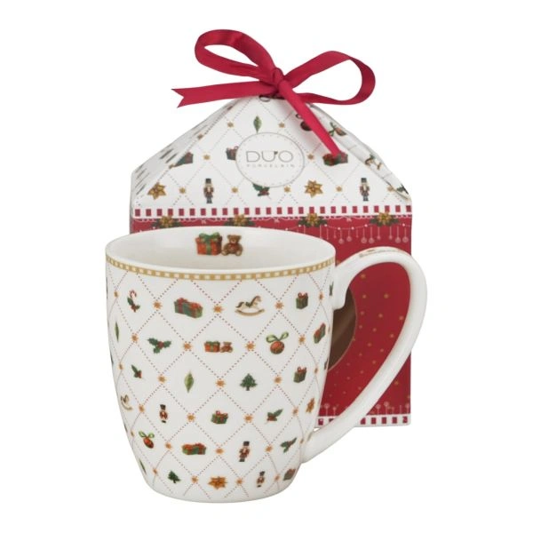 ŠOLJA NOVOGODIŠNJA DUO ORNAMENT JOY