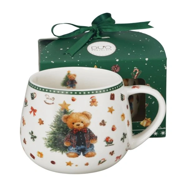 ŠOLJA BARREL NOVOGODIŠNJA DUO TEDDY NOEL