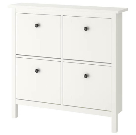 HEMNES CIPELARNIK S 4 ODJELJKA, 107x22x101cm, BIJELI