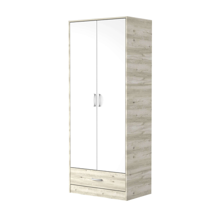 CAPRI 2K 1F Plakar ormar capri white 76x53x204,5 cm