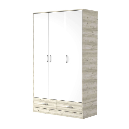 CAPRI 3K 2F Plakar ormar capri white 127,5x53x204 cm-1