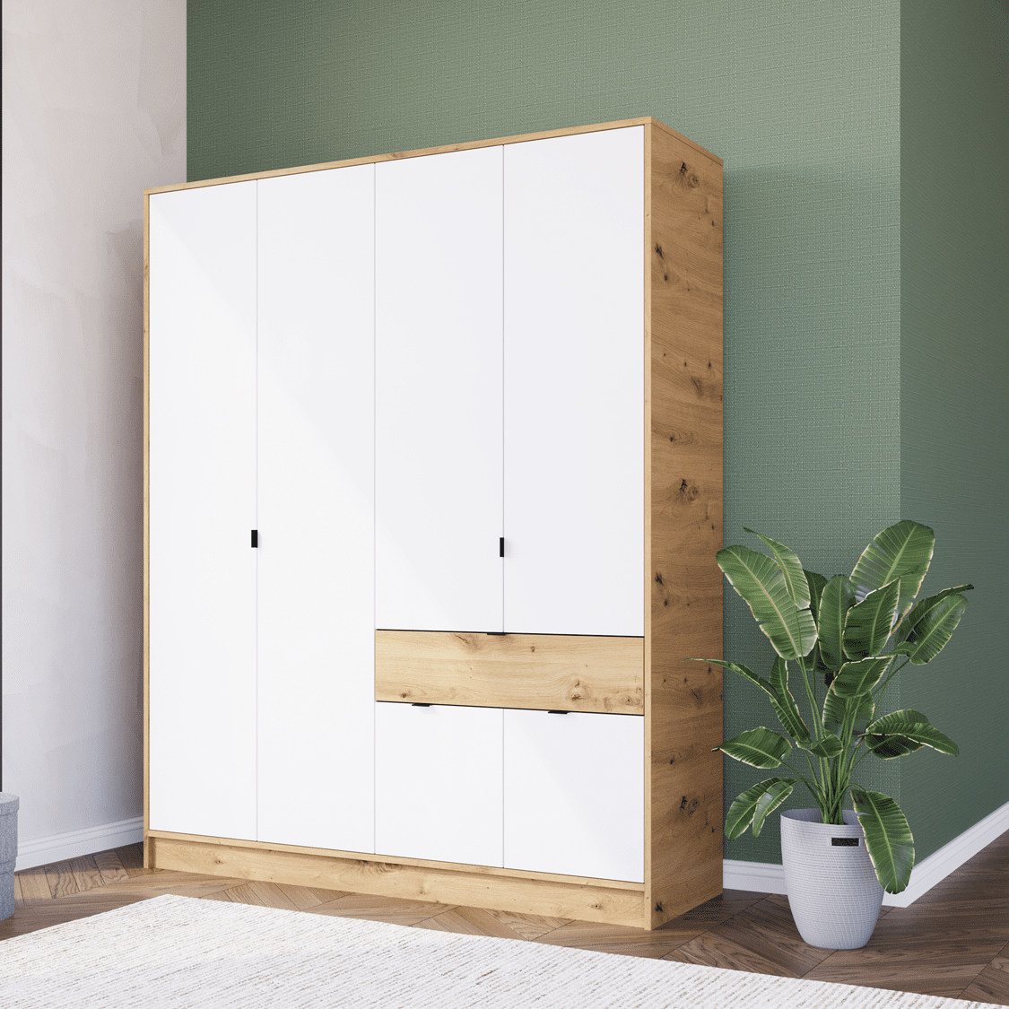 MONT 6V1F Ormar 158x55x207 cm (A566+D129)