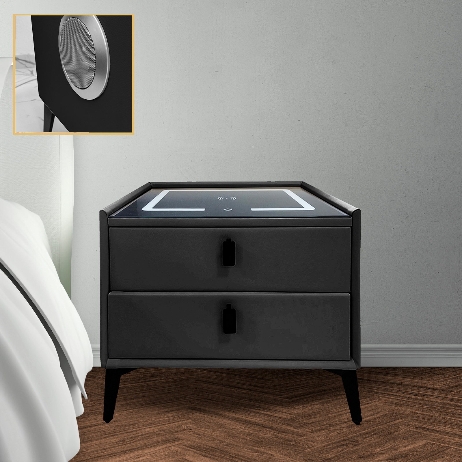 VNGZ-3524 Noćnik 50x40x48 cm crni
