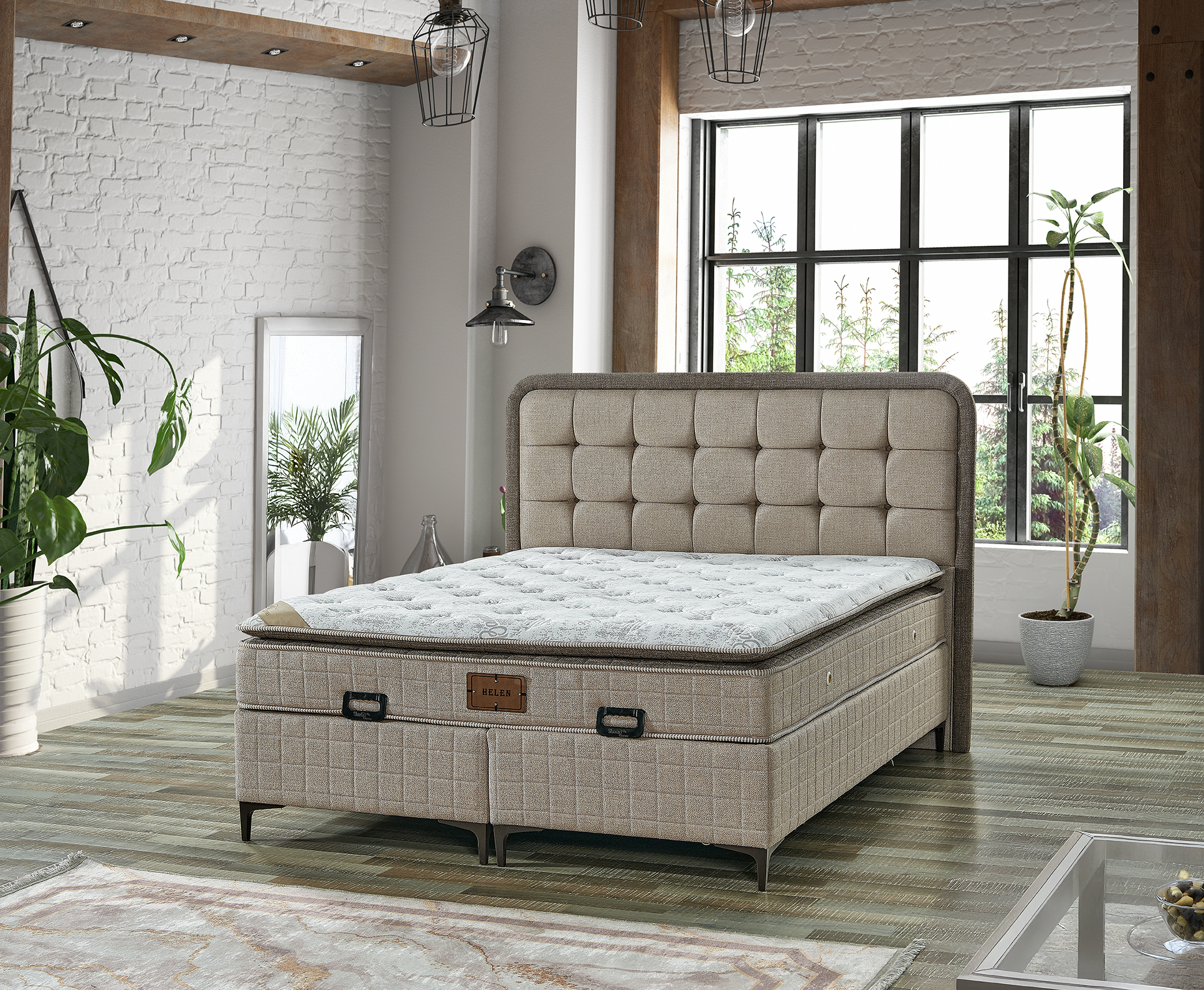 HELEN SET Krevet+dušek 160x200 cm