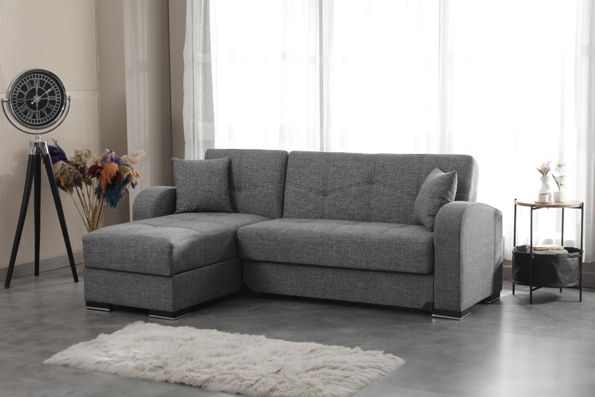 ATLANTA Ugaona garnitura deha 30053904 l. grey/ deha 30027736 d.grey