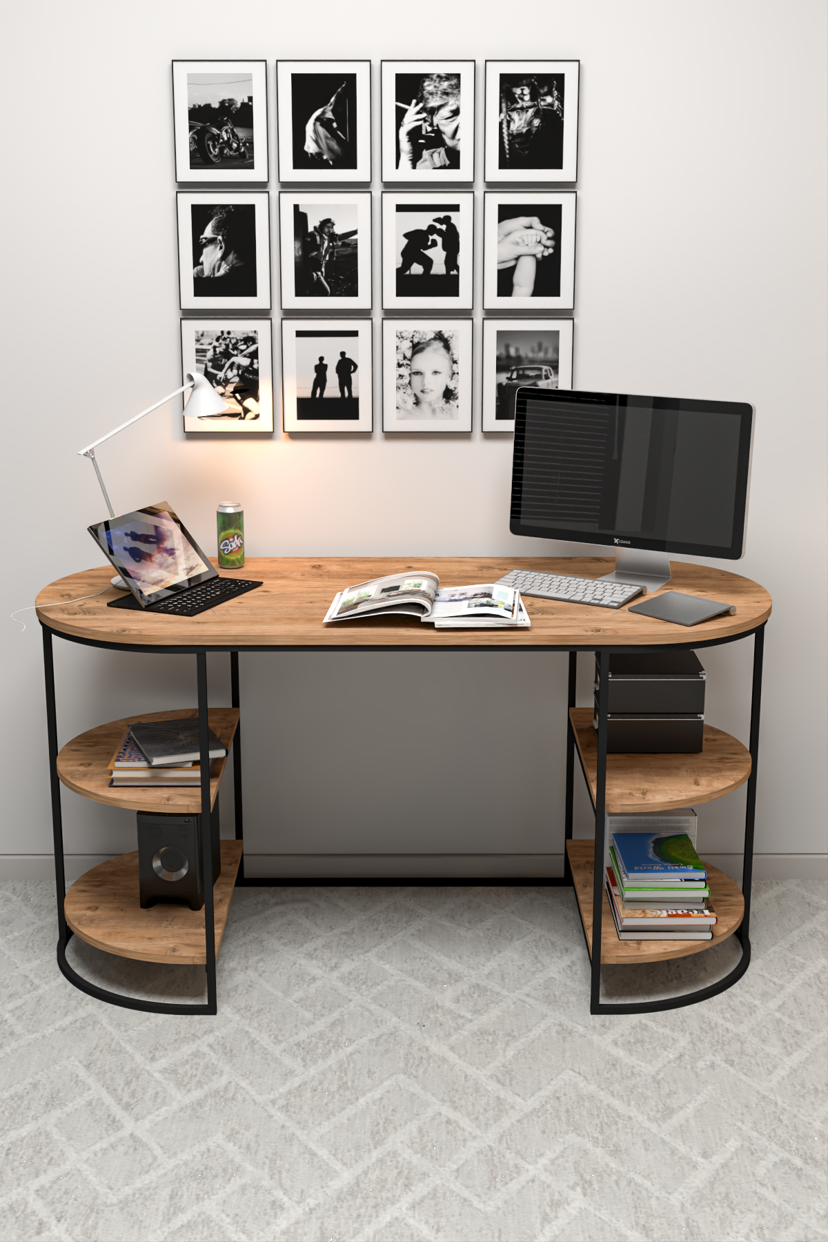 7057 Kompjuterski sto antlantic pine 147x63x10 cm