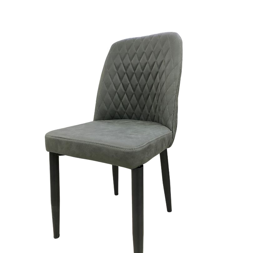 SILVER Trpezarijska stolica casa 10/crni nogari siva