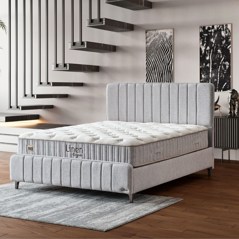 LINEN SET Krevet+dušek 160x200 cm