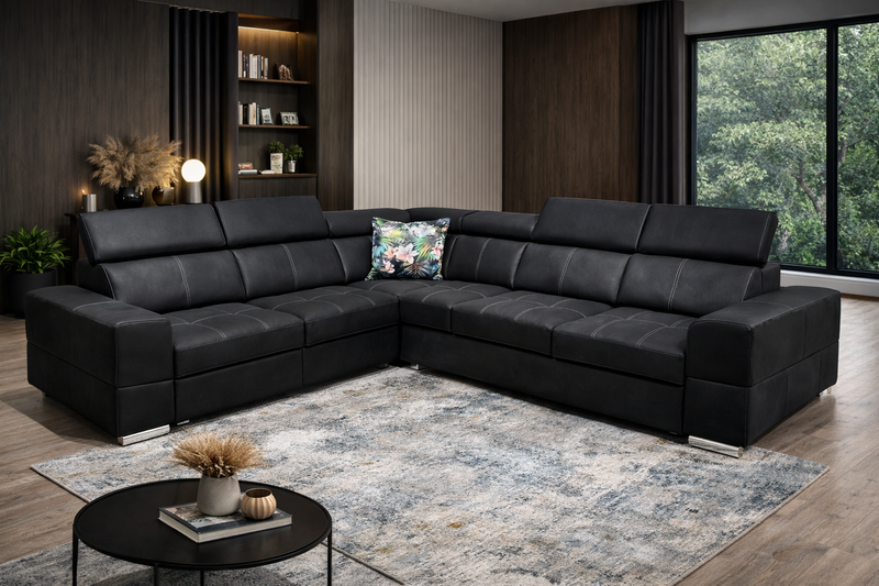 BENIKS Ugaona garnitura sastav 01 desna texas 91 (bijeli konac)