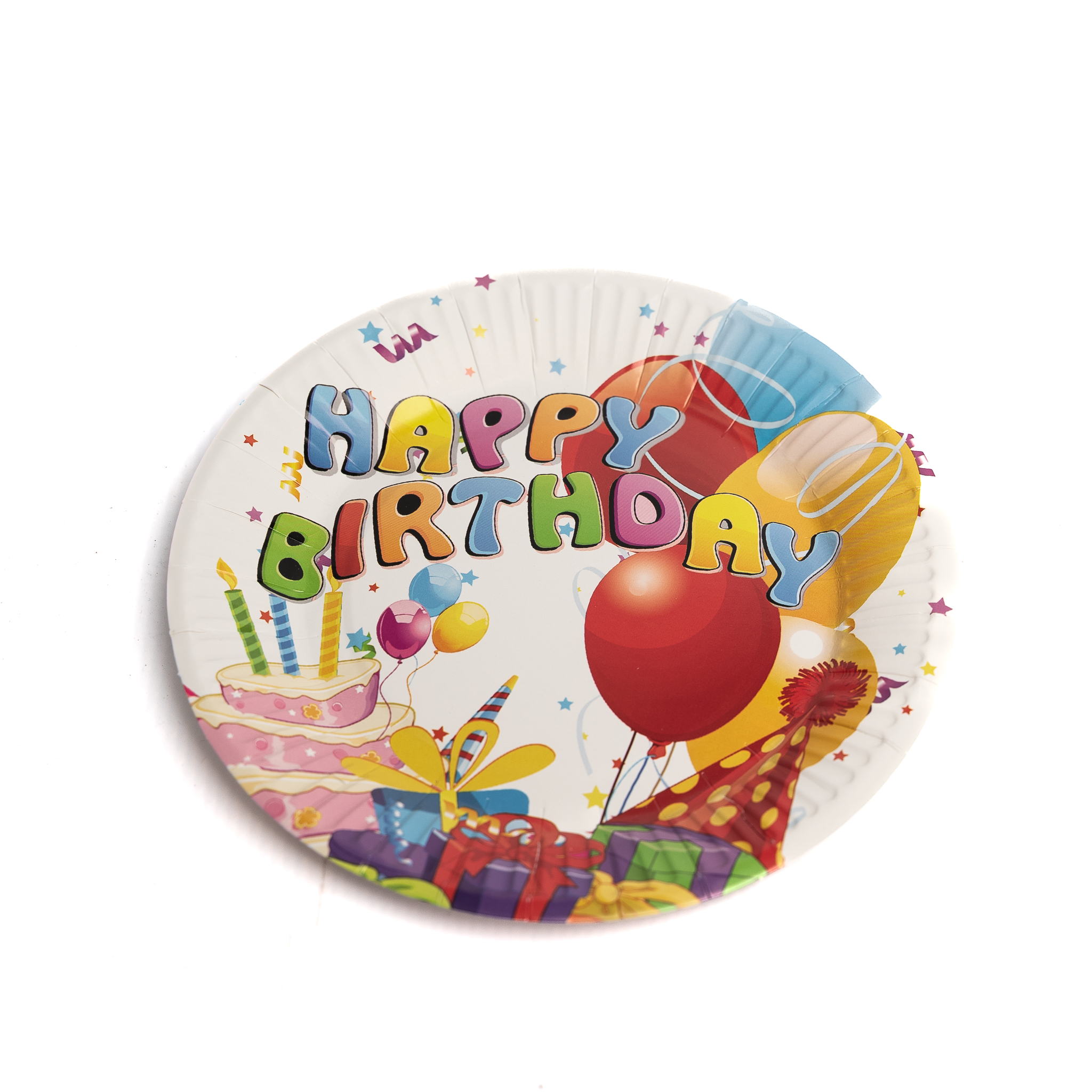 62-5071 Papirni tanjir-happy b. 7 inc mix boja