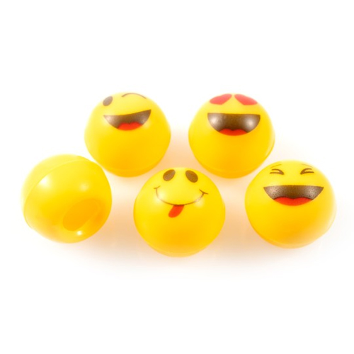 DOBLA TRUFFLE SHELL HAPPIES ASSORTMENT ø25mm (252 kom / pak 680g) , Čokoladna dekoracija ,loptica SMILEY četiri vrste