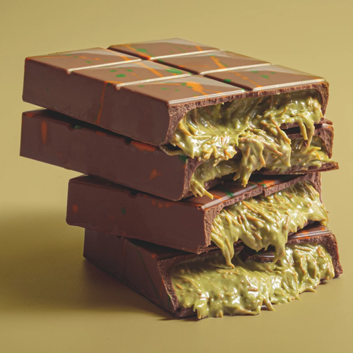 PRALIN DELICRISP DUBAI PISTACHIO 5kg - najfinija krema od pistacija sa hrskavim kadaif rezancima.
