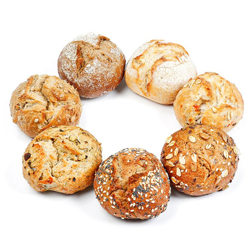 DELIFRANCE ASSORTMENT PETITS PAINS GOURMET 60g 125kom (74641)- zamrznuti prethodno djelimično pečeni mix mini hljebova (5 vrsta, sa sjemenkama )