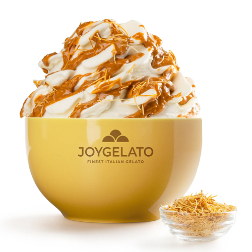 JOYCREAM DUBAI CARAMEL 5kg - krem/varijegato sa karamelom i mlijekom i hrskavom kadaif rezancima