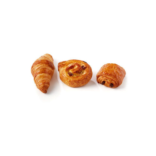 DELIFRANCE ASSORTIMENT MINI VIEN 25g 130kom (79366/19B01) - zamrznuti mini mix (kroasan, pan sa čokoladom, pužić sa vanilom i grožđicama)