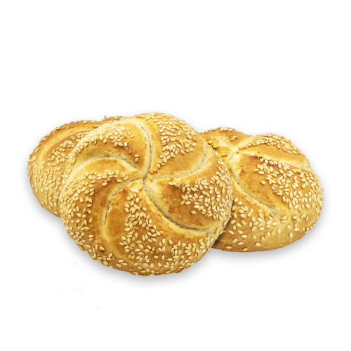 LIDAS KAISER ROLLS WITH SESAME SEEDS 65g 100kom(5x20kom) - prethodno pečene, zamrznute kajzer okrugle pogačice sa susamom