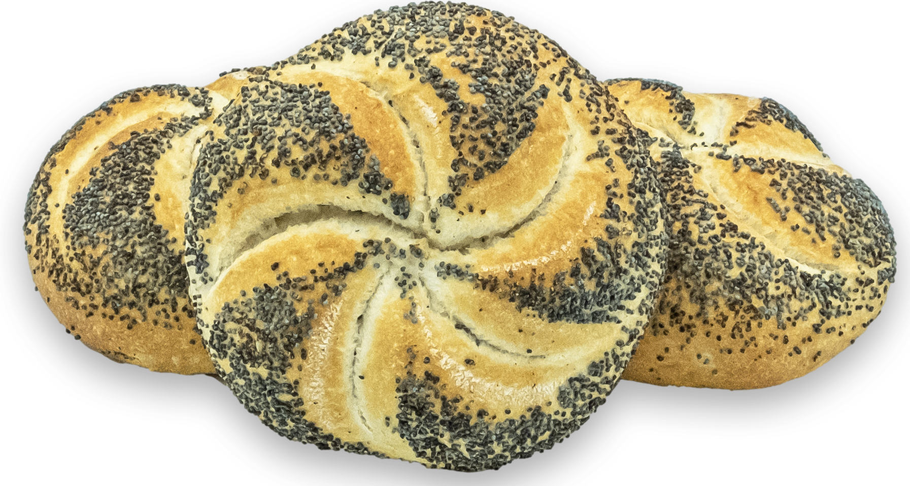 LIDAS KAISER ROLLS WITH POPPY SEEDS 65g 100kom(5x20kom) - prethodno pečene, zamrznute kajzer okrugle pogačice sa makom