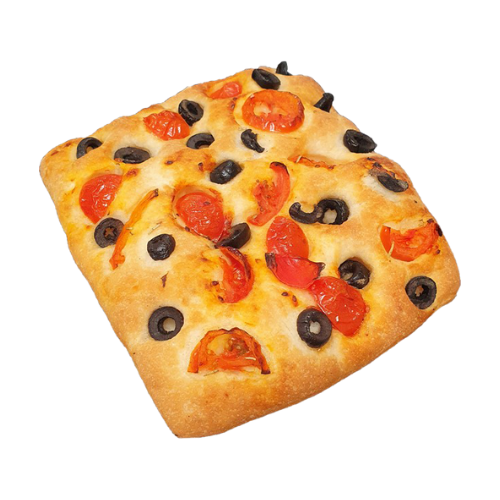 LIDAS FOCACCIA WITH OLIVES&TOMATOES 155g 56 kom (7kom x 8 kesa) - prethodno pečena, zamrznuta 