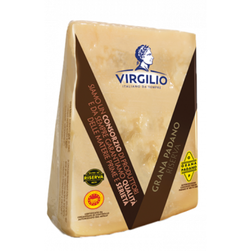 VIRGILIO GRANA PADANO RISERVA 900g - polumasni ekstra tvrdi sir reserva, dozrijeva min 20 mjeseci- vakum pakovanje