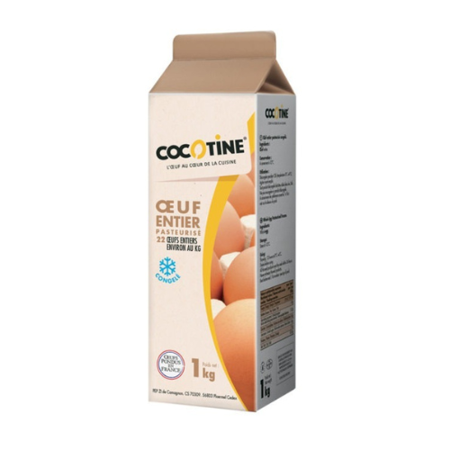 COCOTINE FROZEN PASTEURISED WHOLE EGG 1kg - pasterizovano cijelo jaje 1kg (22 kom.) zamrznuto