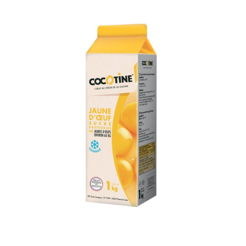 COCOTINE FROZEN PASTEURISED SWEET EGG YOLK 1kg - pasterizovano jaje žumance sa 10% šećera 1kg (66 kom.) zamrznuto